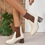 Scaevola Knit Patchwork Ankle Boots