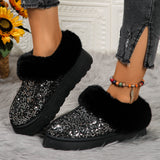 Nemesia Platform Glitter Snow Boots