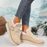 Wisteria Buckle Platform Snow Boots