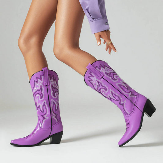 Scilla Embroidery Cowboy Boots