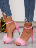 Camelia Fluffy Sandals