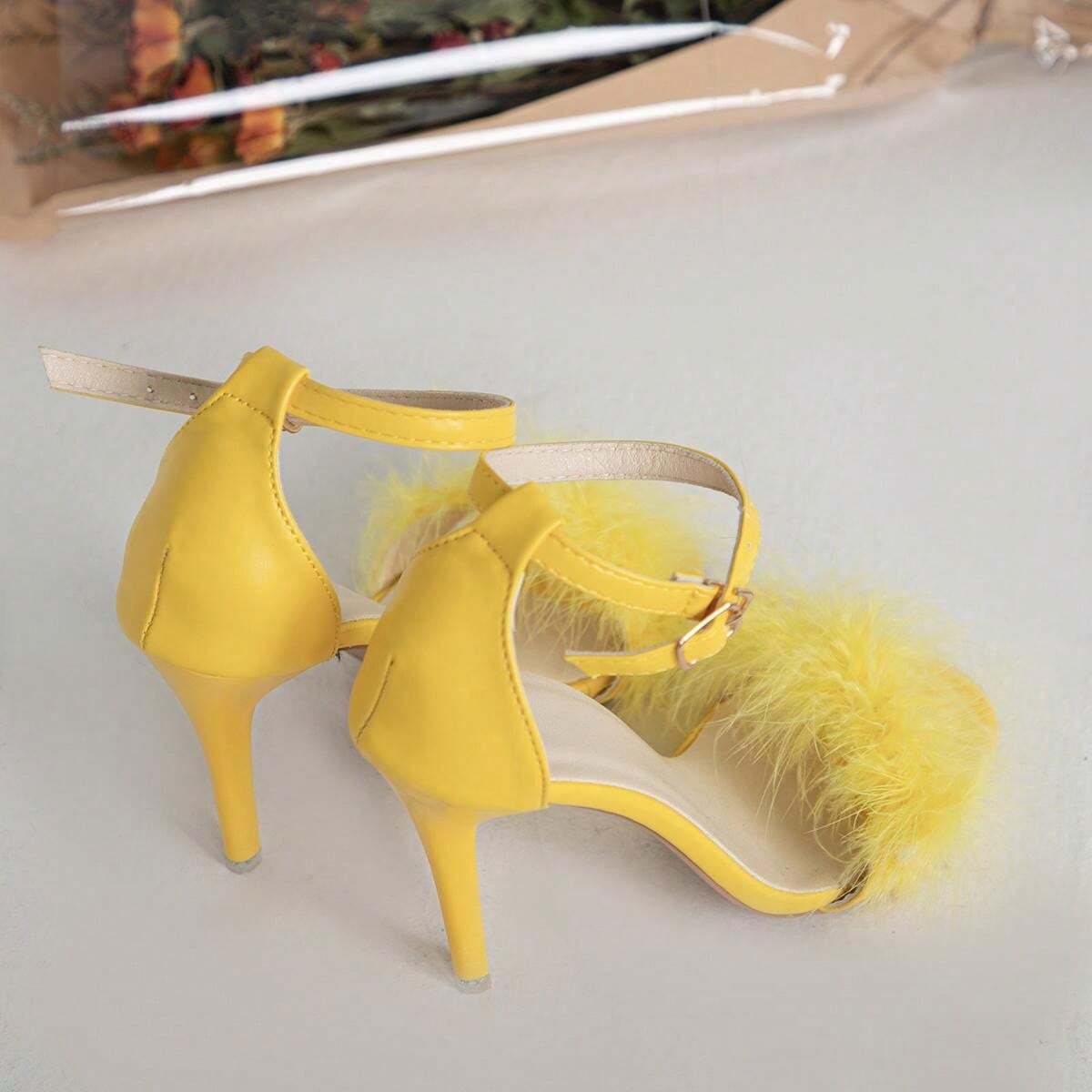Camelia Fluffy Sandals