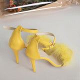 Camelia Fluffy Sandals