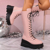 Linaria Platform Knee High Boots