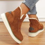 Erica Suede Plush Ankle Boots