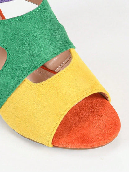 Fressia Color Block Sandals