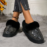 Nemesia Platform Glitter Snow Boots