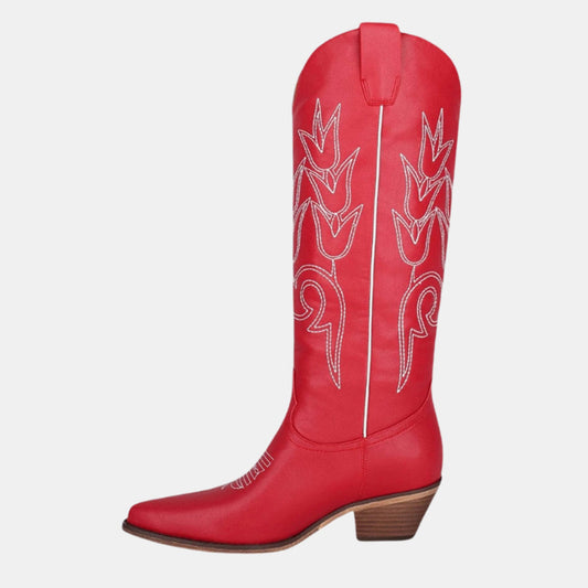 Diascia Embroidered Cowboy Boots