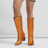 Windflower Chunky Cowboy Boots