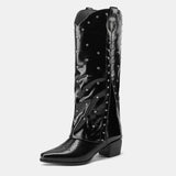 Nemesia Stylish Rivets Knee-high Boots