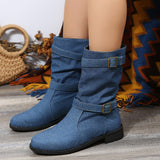 Mandevilla Buckle Denmin Mid-Calf Boots