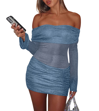 Chloe Mesh Bodycon Party Dress