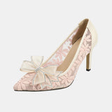 Lunaria Sweet Bow Lace Pumps