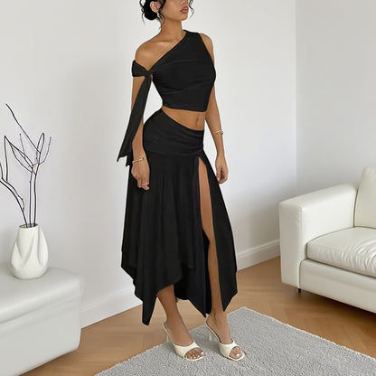 Lauren Crop Top Skirt Sets