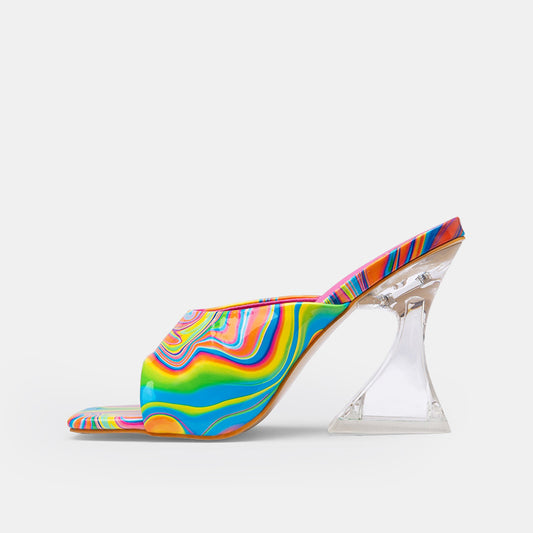 Daisy Colorful Painting Mules