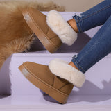 Waterlily Furry Snow Boots