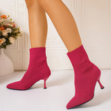 Mimosa Knit Stiletto Ankle Boots