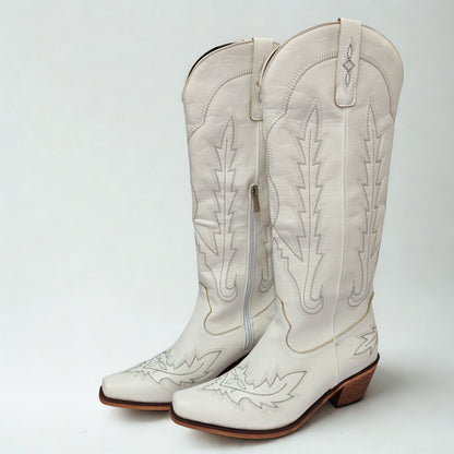 Camellia High Shaft Cowgirl Boots