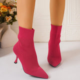 Mimosa Knit Stiletto Ankle Boots