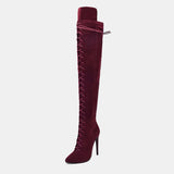 Primula Tie Up Over Knee Boots