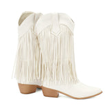 Moonflower Tassels Cowboy Boots