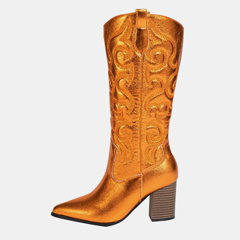 Windflower Chunky Cowboy Boots