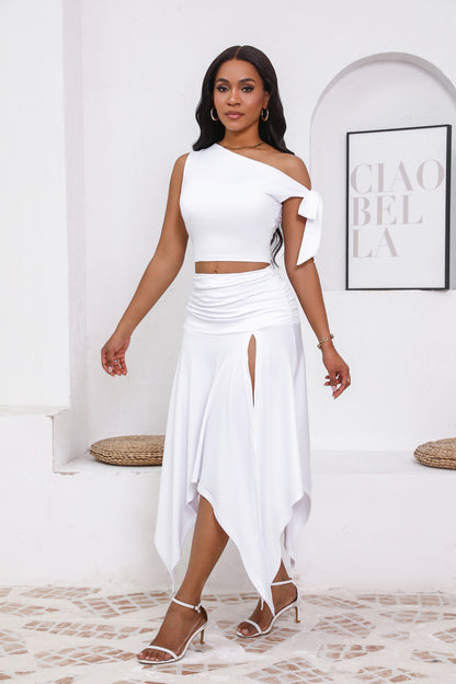Lauren Crop Top Skirt Sets