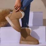 Waterlily Furry Snow Boots