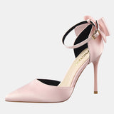 Wisteria Bow Knot Strap Pumps