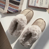 Magnolia Platform Furry Slippers