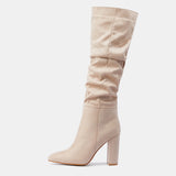 Lantana Pleated Knee High Boots