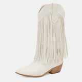 Moonflower Tassels Cowboy Boots