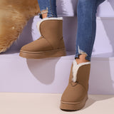 Waterlily Furry Snow Boots