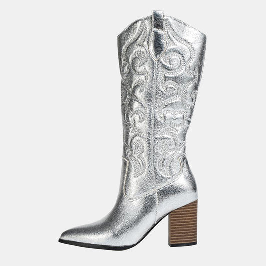 Windflower Chunky Cowboy Boots