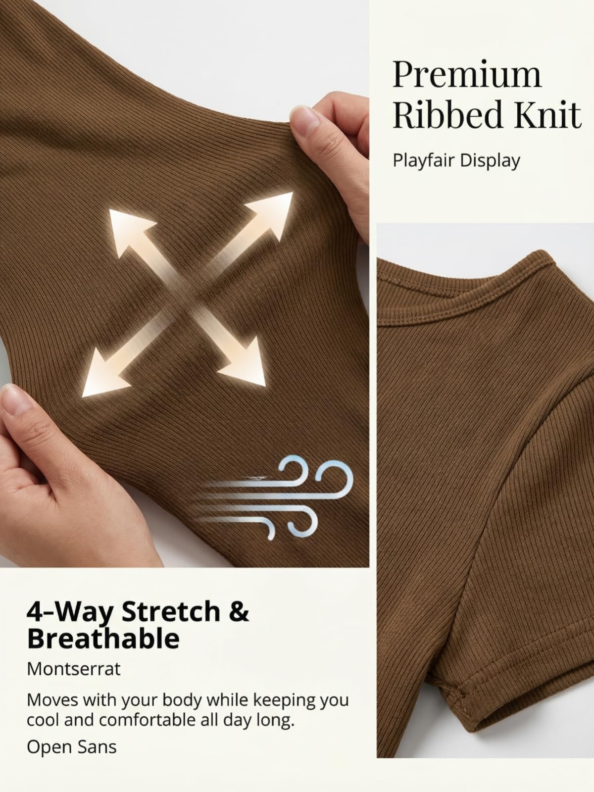 Off Shoulder Ribbed Capri Set