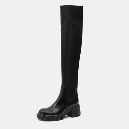 Lantana Over-Knee Block Boots