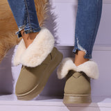 Waterlily Furry Snow Boots