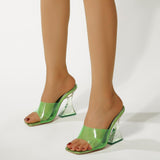 Hosta Crystal Heel Sandals