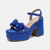 Gerbera Bow Platform Sandals