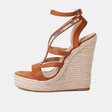 Pansy Strappy Wedges