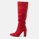 Lantana Pleated Knee High Boots