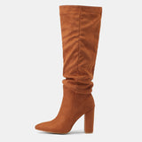 Lantana Pleated Knee High Boots