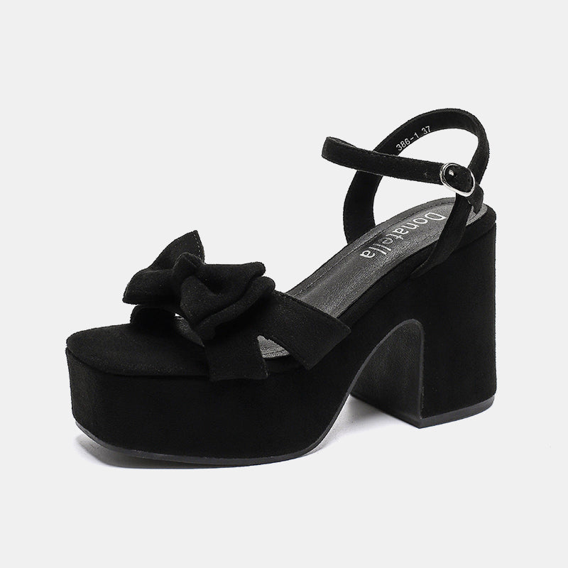 Gerbera Bow Platform Sandals