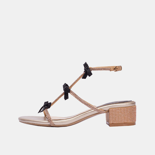Sandalen „Daphne“ mit Strassschleife