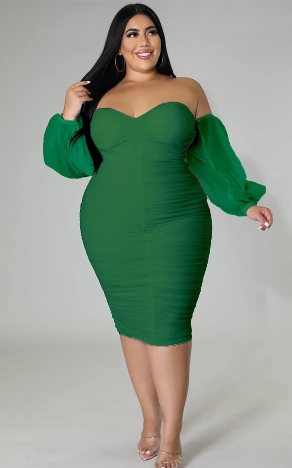 Bodycon Ruched Cocktail Dress
