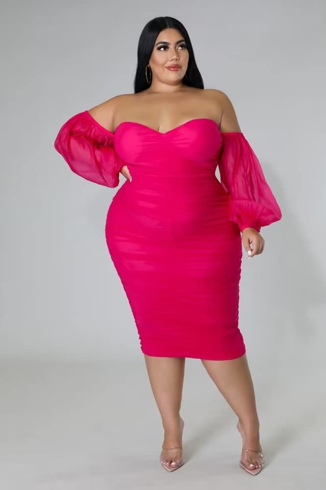 Bodycon Ruched Cocktail Dress