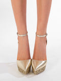 Weigela Glitter Platform Stiletto Sandals