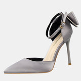 Wisteria Bow Knot Strap Pumps