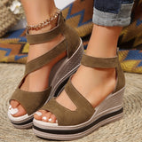 Waterlily Braided Wedge Sandals