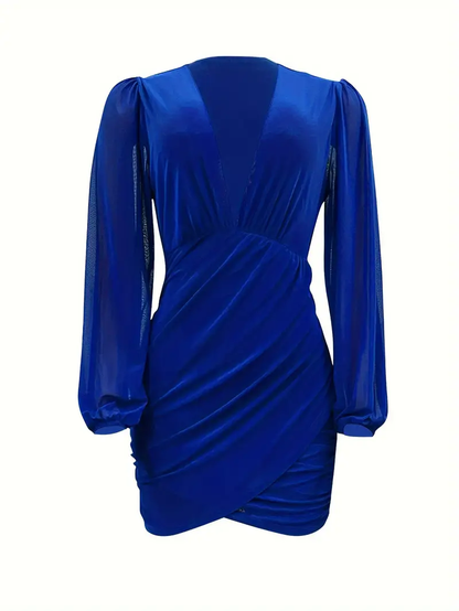 Natalie Mesh Stretch Cocktail Mini Dress